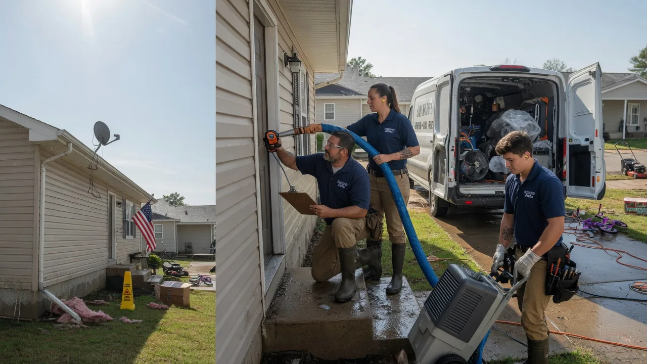 Ceiling Water Damage Restoration in Breezewood, PA near me